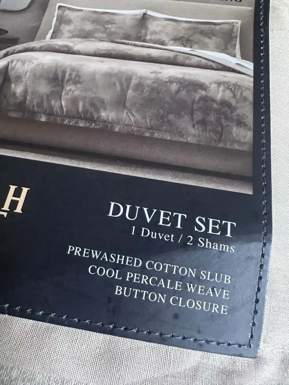 Jeremiah Brent Home Walk In The Woods Sand King Duvet Set